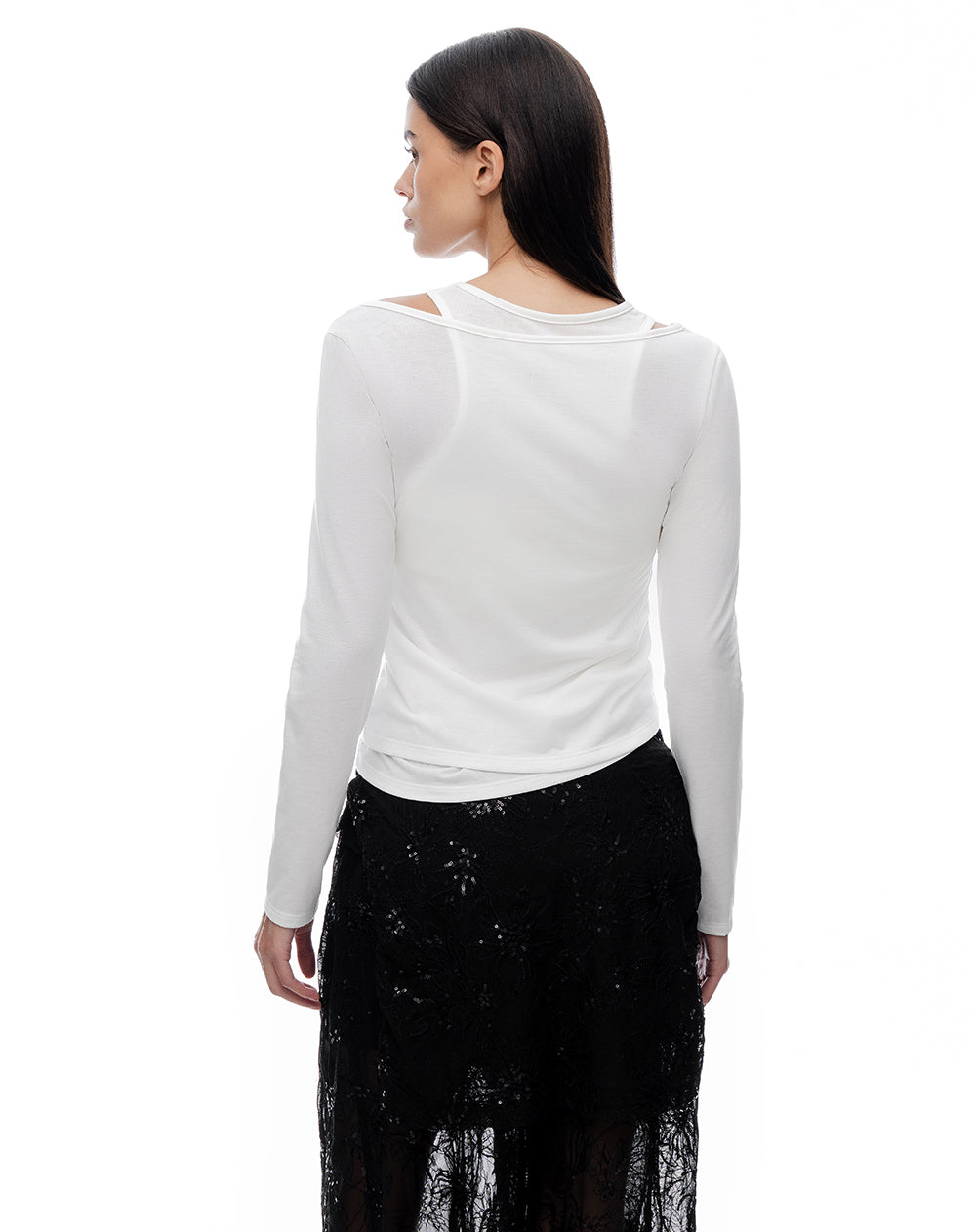Camiseta ted manga larga blanca