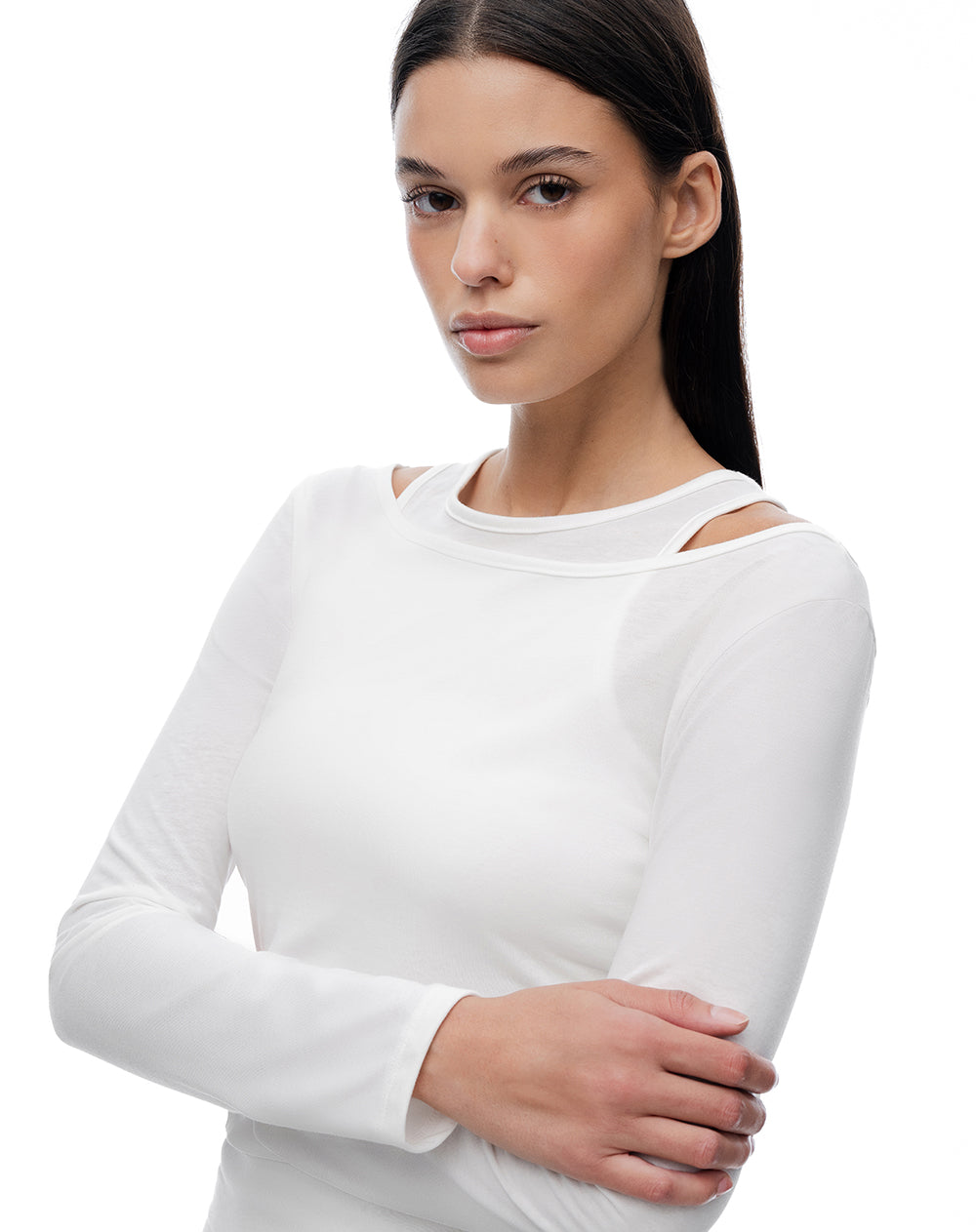 Camiseta ted manga larga blanca
