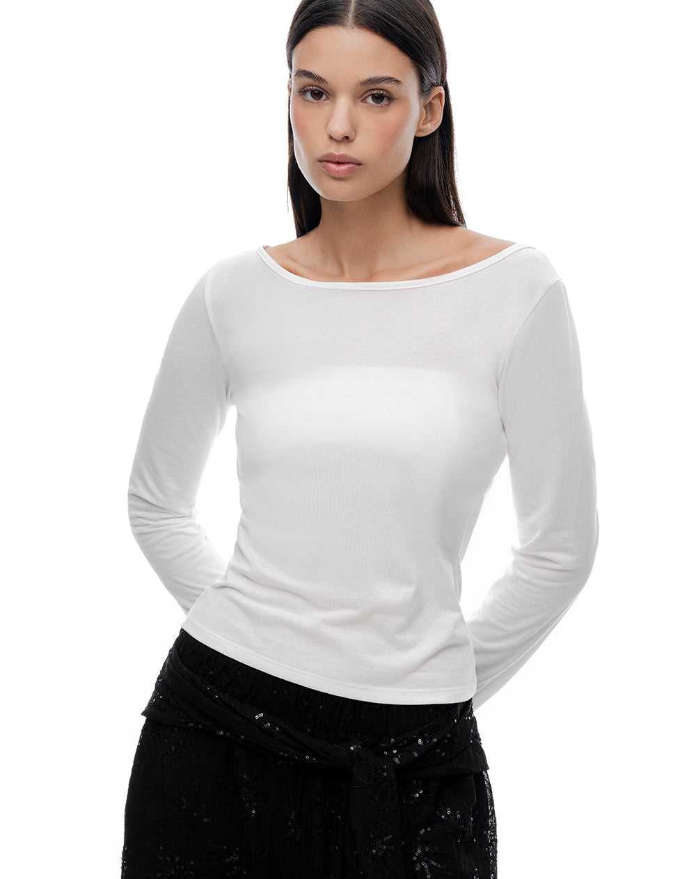 Camiseta ted manga larga blanca