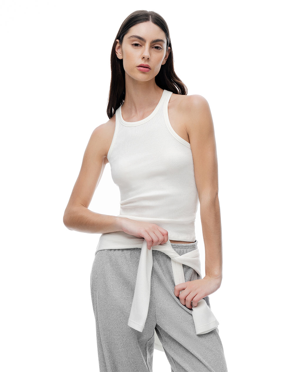 Camiseta slim blanca