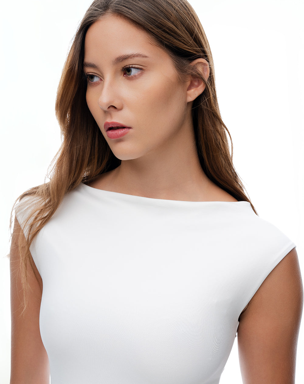 Body cuello bandeja blanco