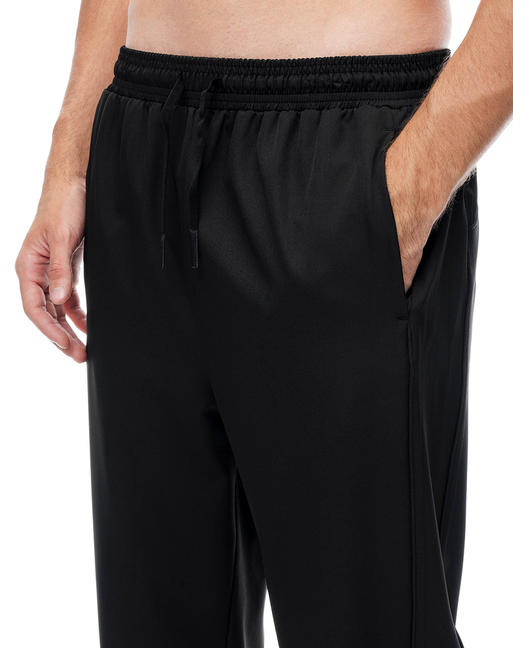 Jogger secado rápido negro hombre