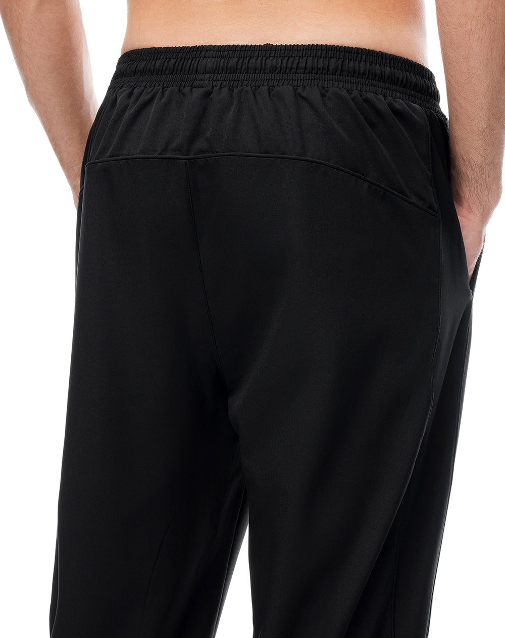 Jogger secado rápido negro hombre