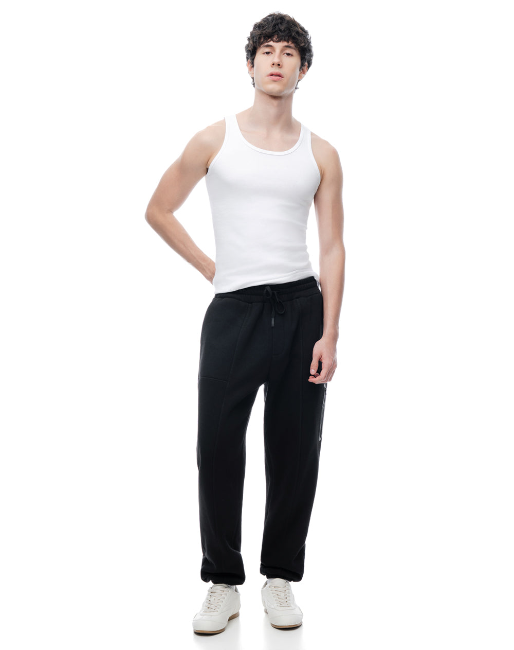 Camisilla slim algodón blanca hombre