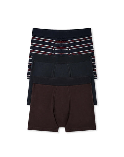 Bóxer medio algodón jersey x3unds surtido hombre