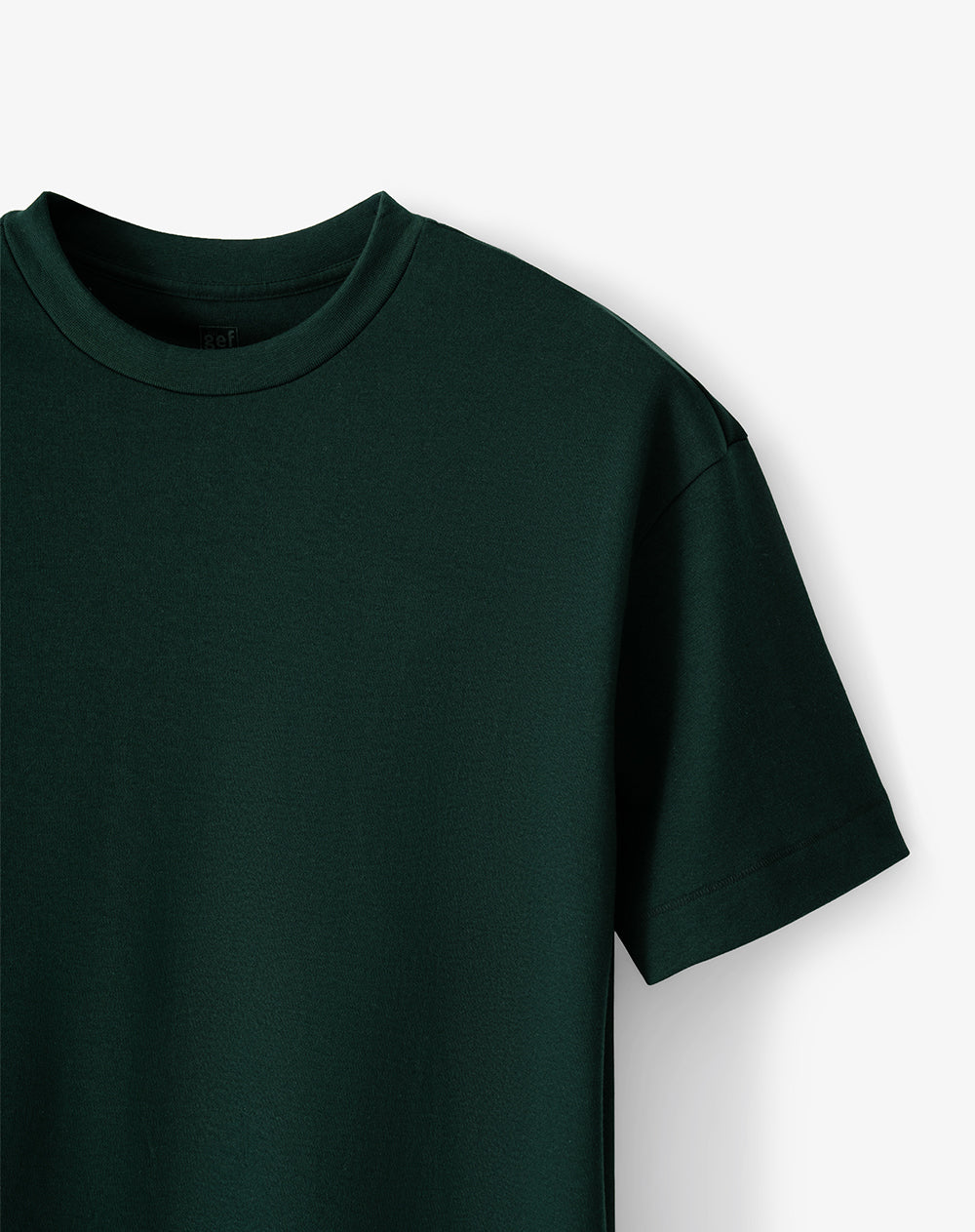 Camiseta manga corta regular verde hombre