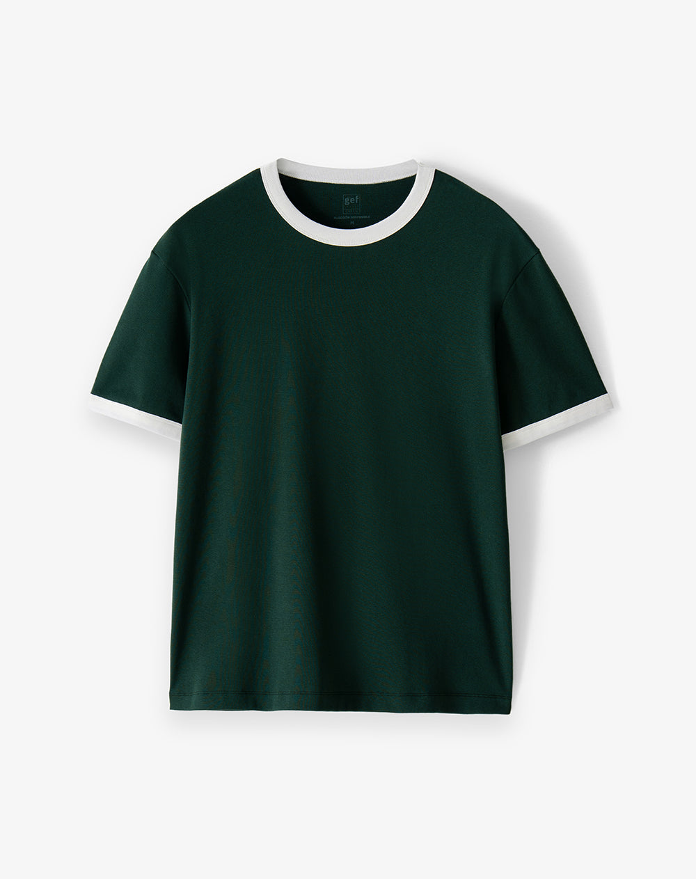 Camiseta regular verde hombre