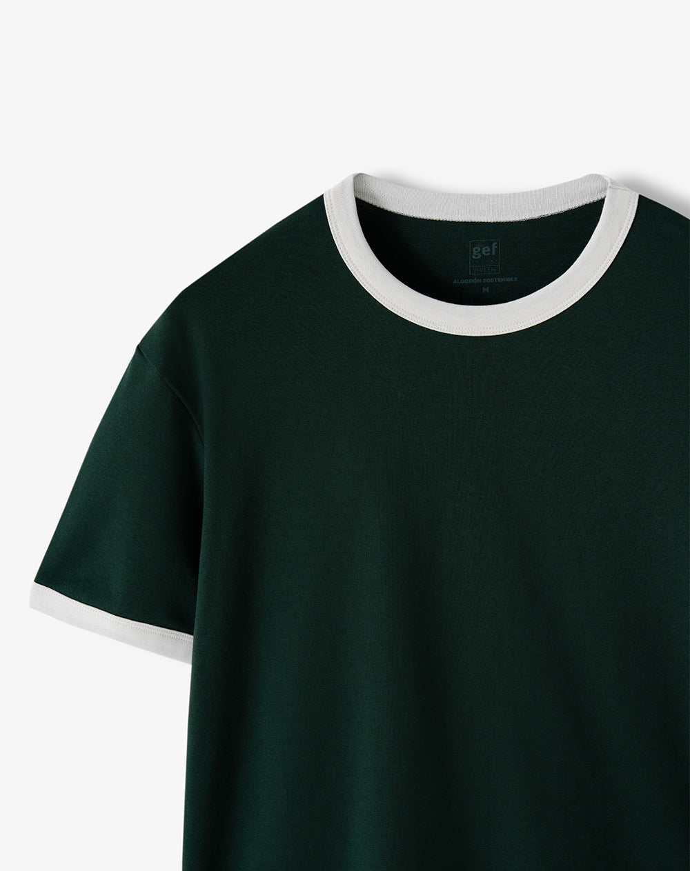Camiseta regular verde hombre