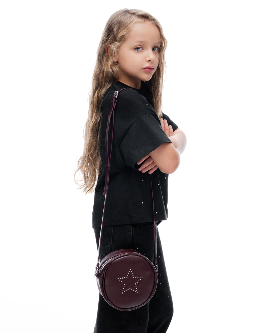 Bolso vinotinto niña