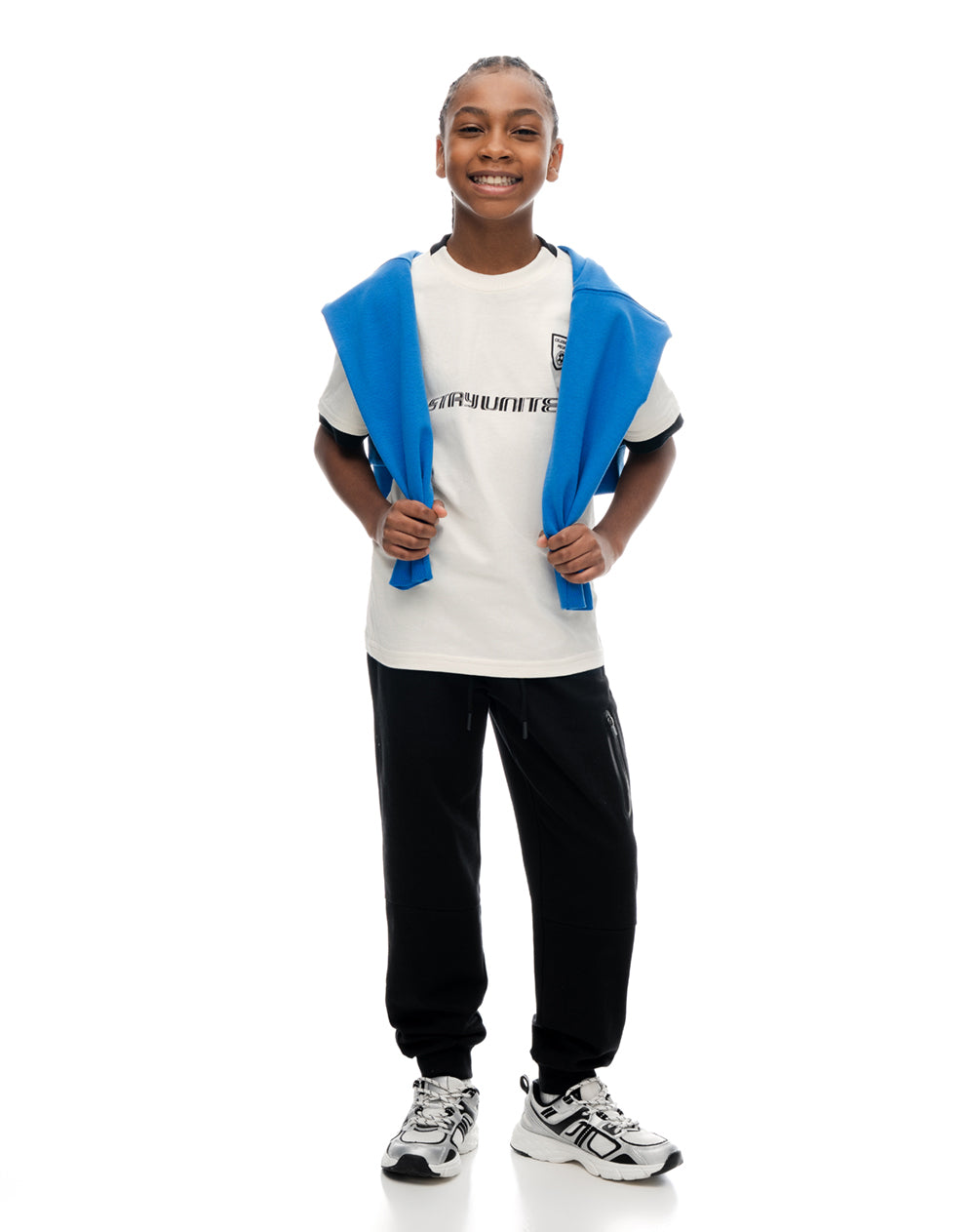 Camiseta regular manga corta vainilla niño