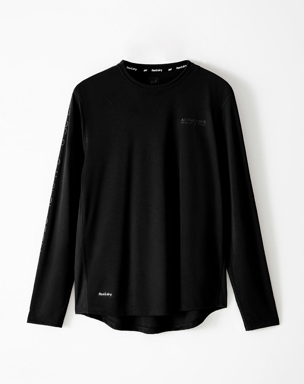Camibuzo deportivo secado rápido negra hombre