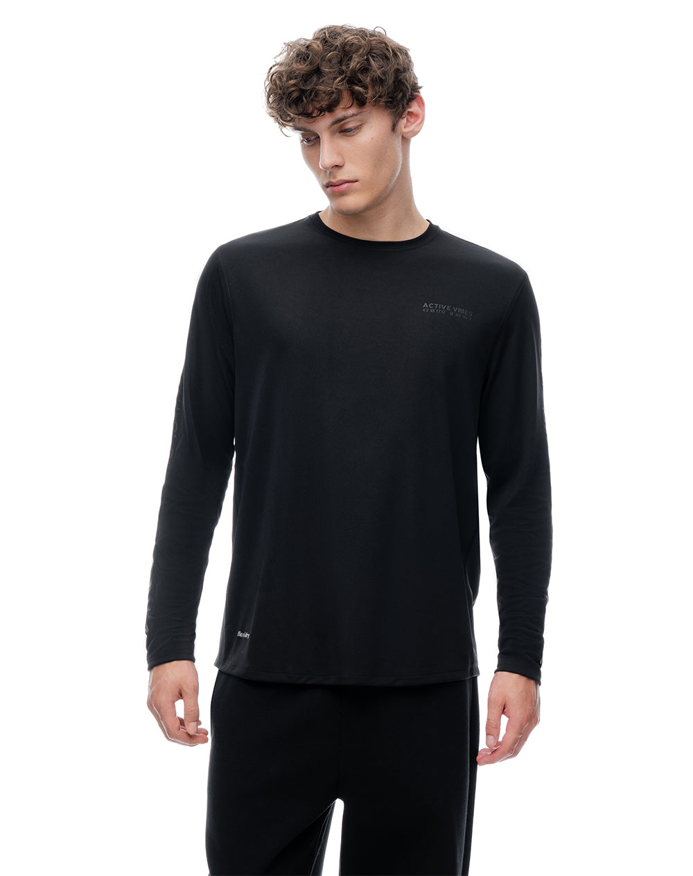 Camibuzo deportivo secado rápido negra hombre