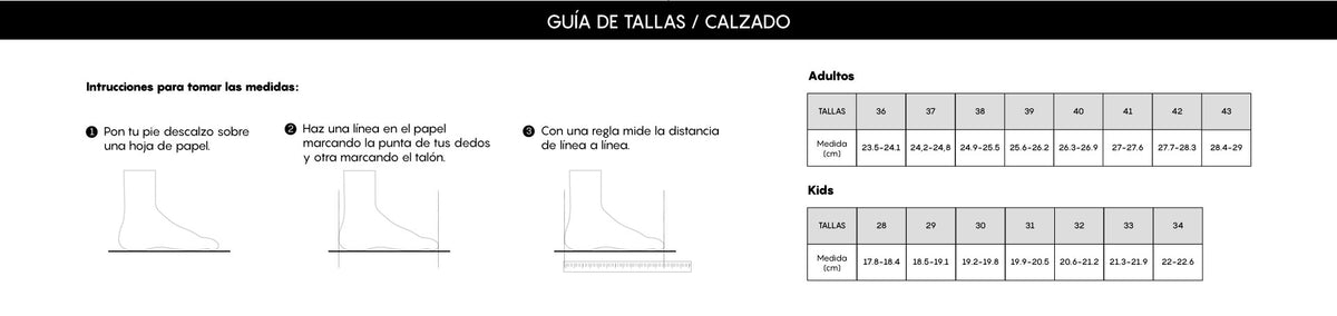 Guia de tallas