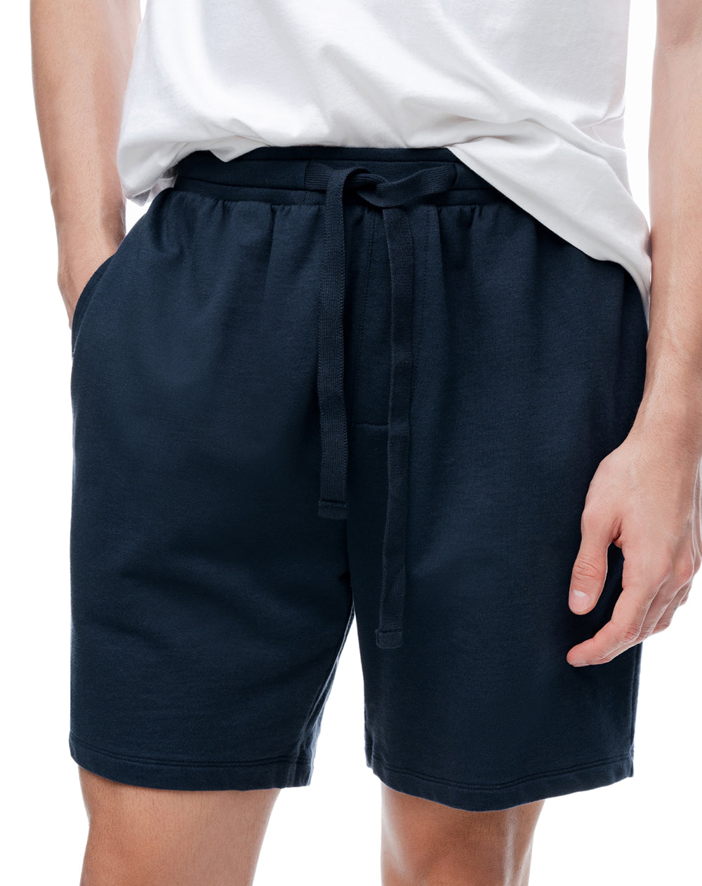 Bermuda regular azul hombre