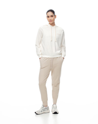 Jogger slim fit tiro medio habano