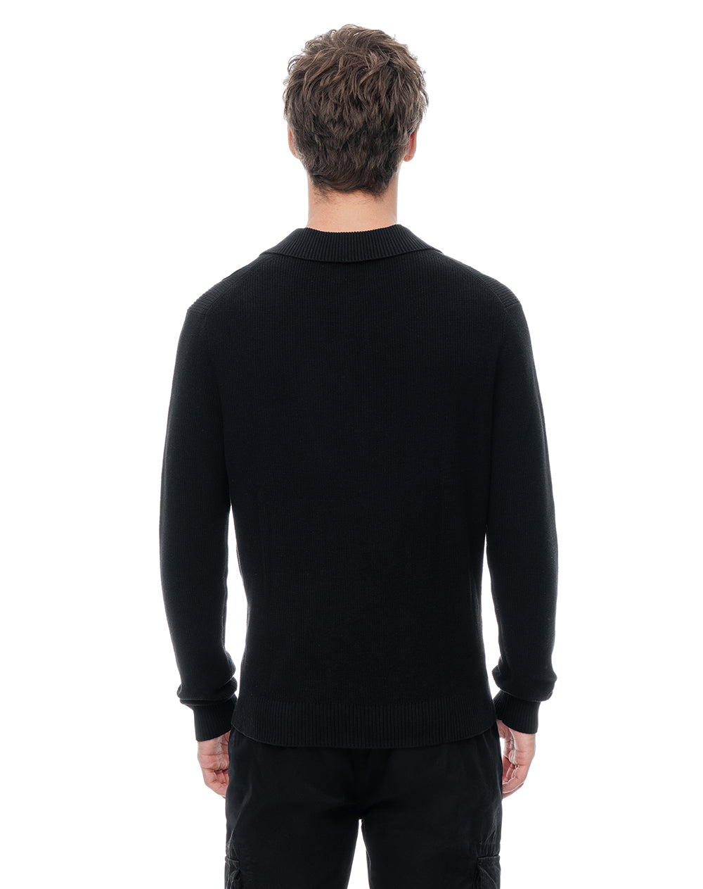 Buzo regular negro hombre
