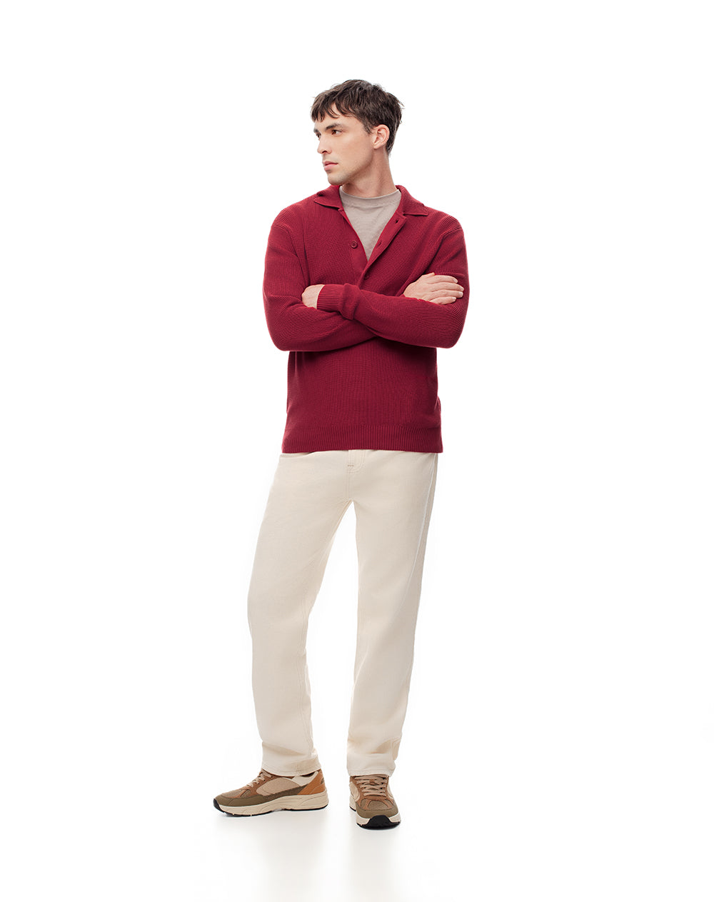Buzo regular fit rojo