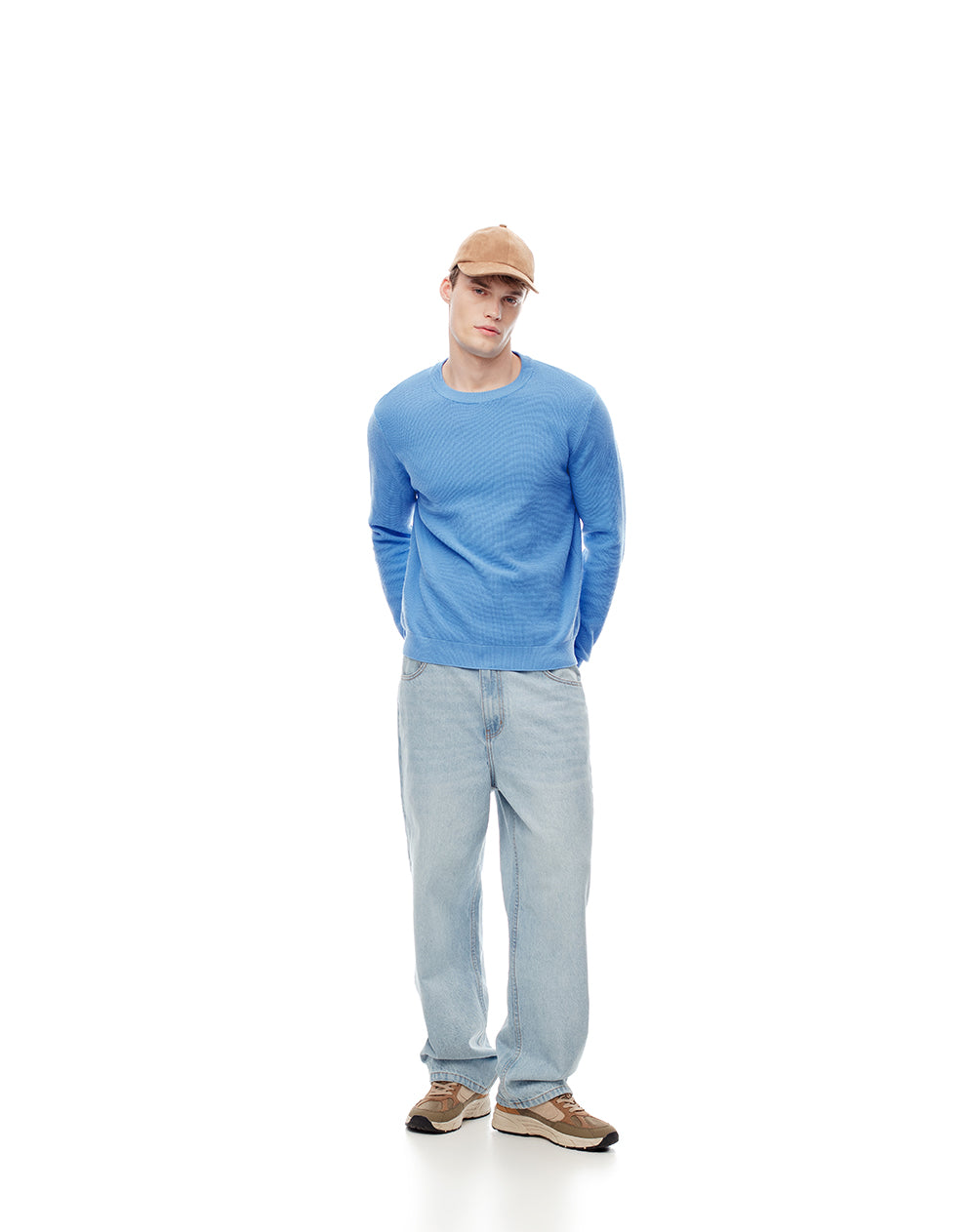 Buzo regular fit azul