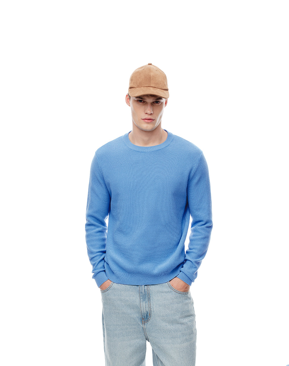 Buzo regular fit azul