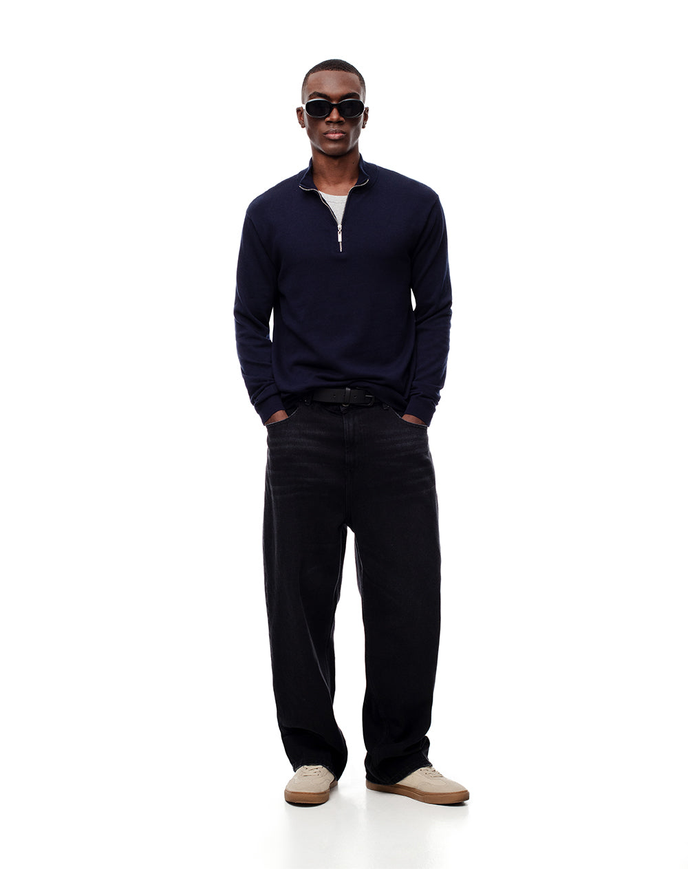 Buzo regular fit azul