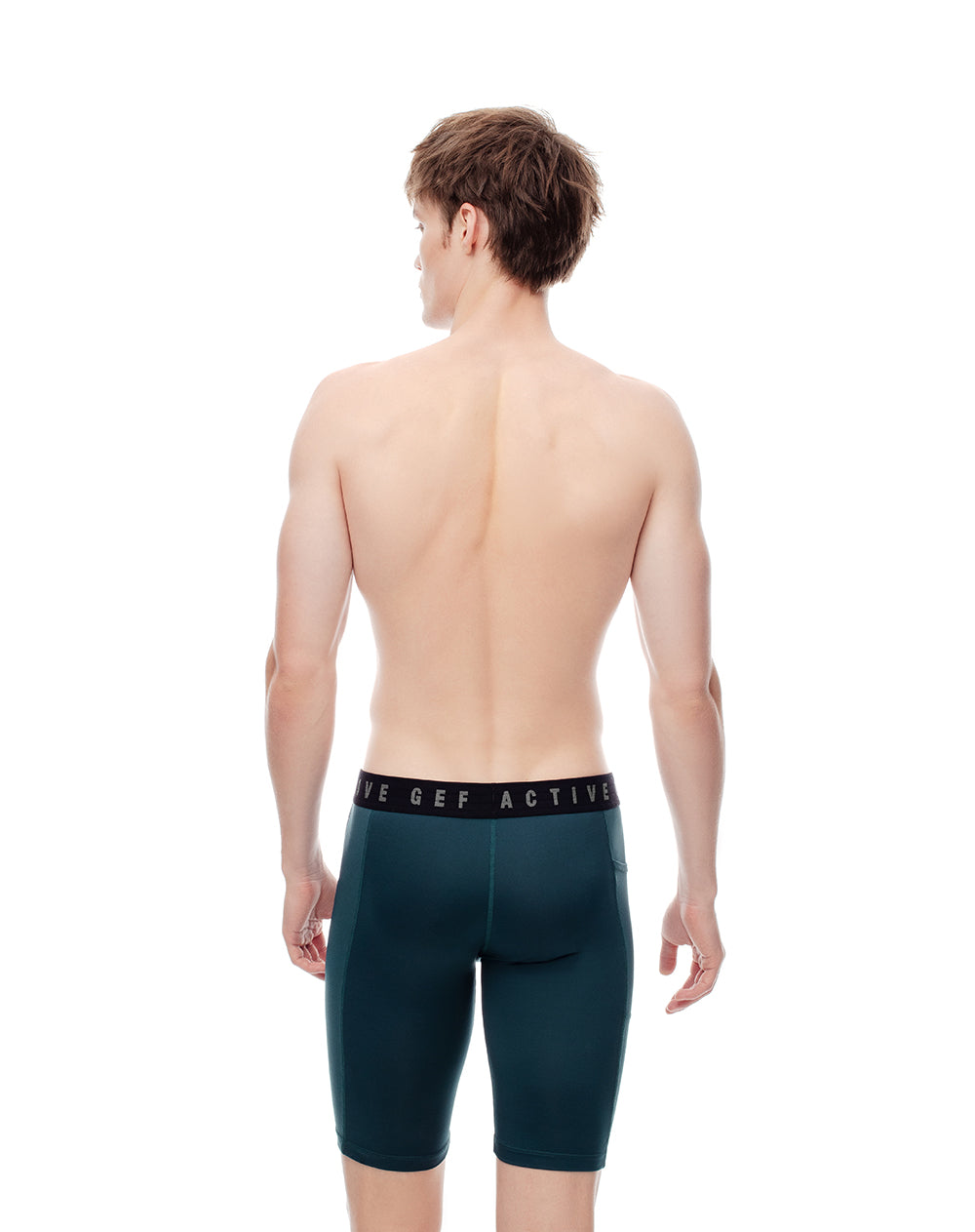 Bóxer deportivo largo azul