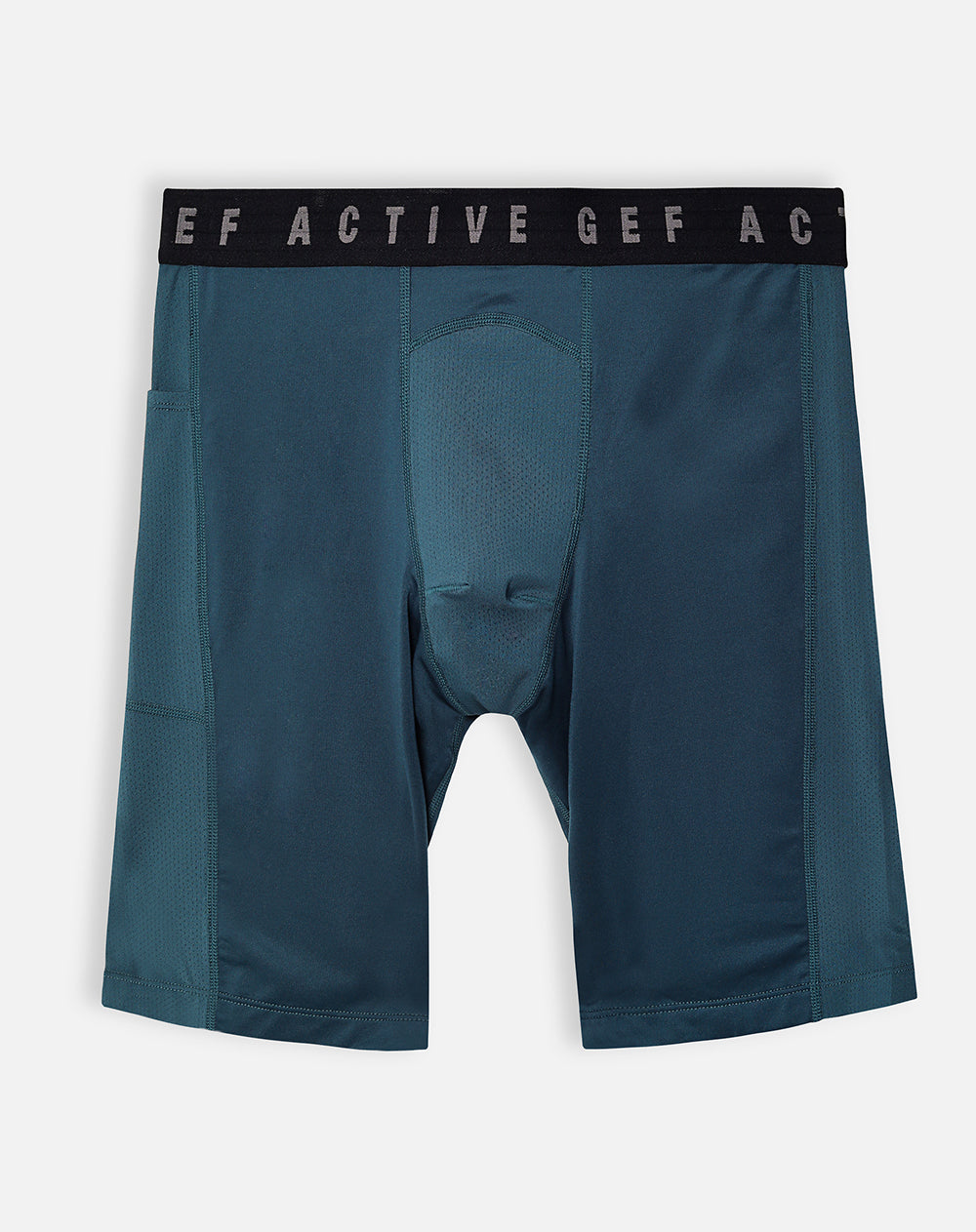Bóxer deportivo largo azul hombre