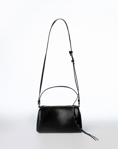 Bolso baguette negro mujer