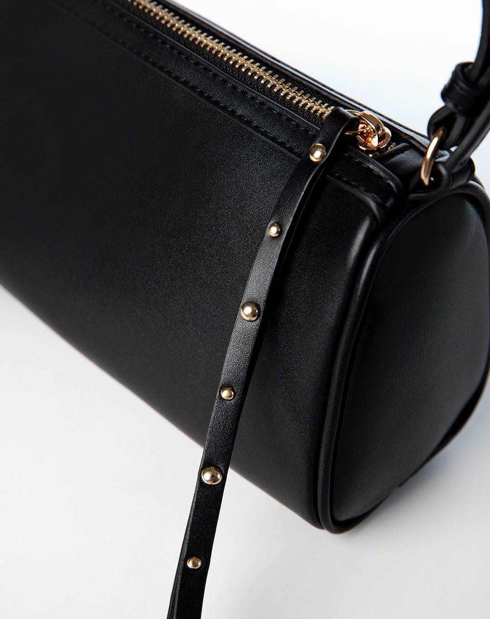 Bolso baguette negro mujer