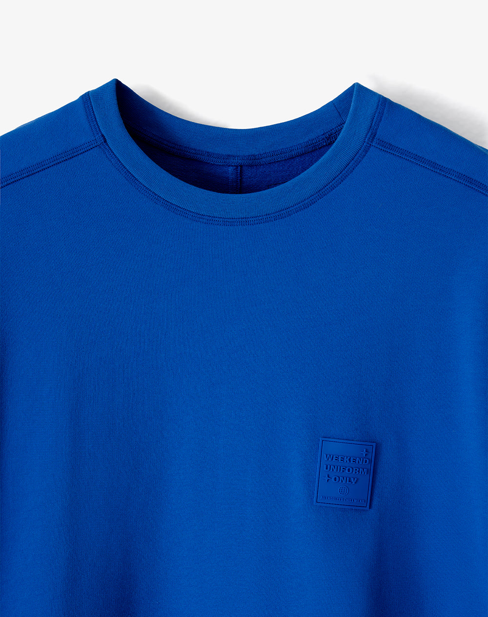 Camiseta oversize manga corta azul hombre