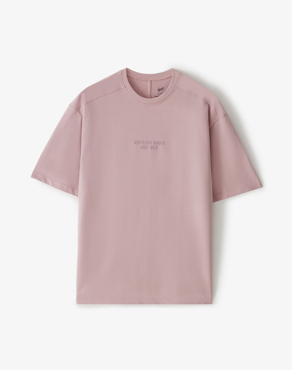 Camiseta oversized fit manga corta palo de rosa