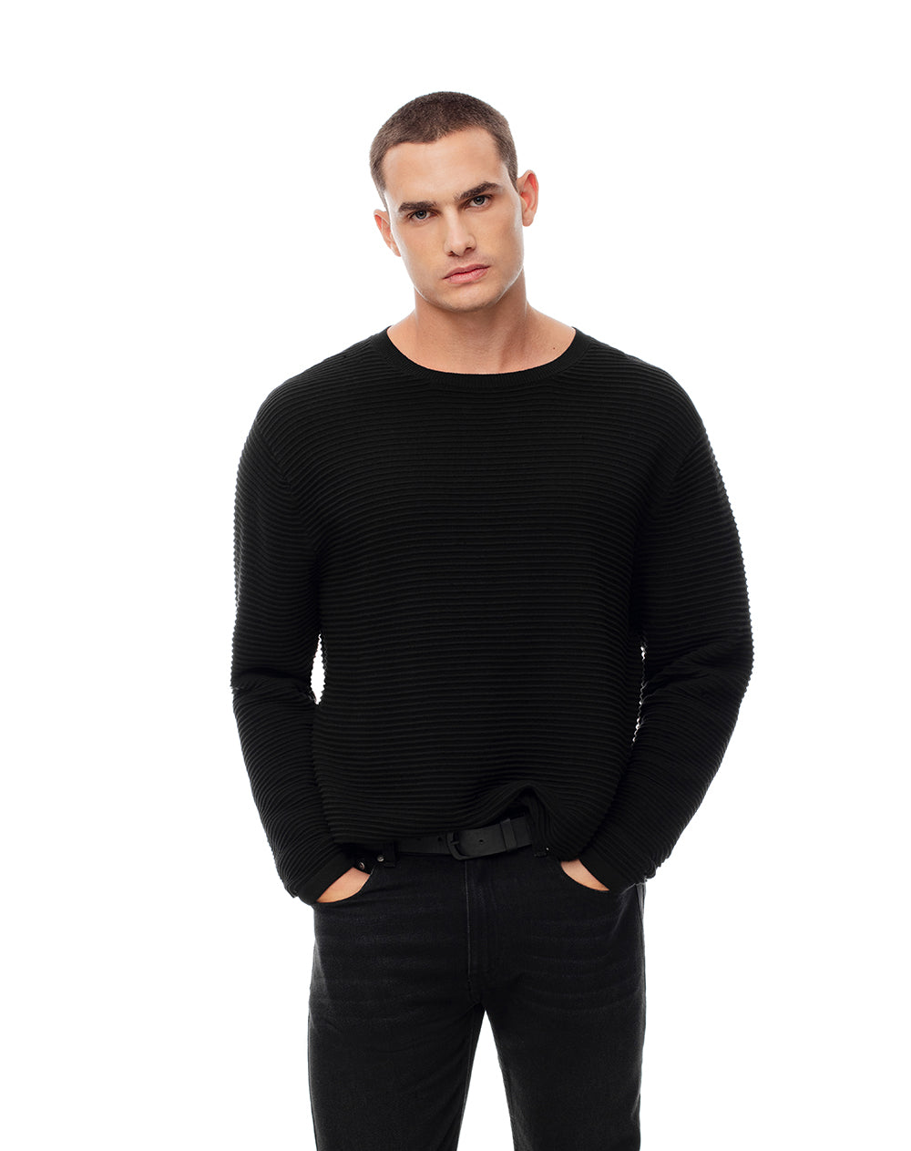 Buzo regular fit negro