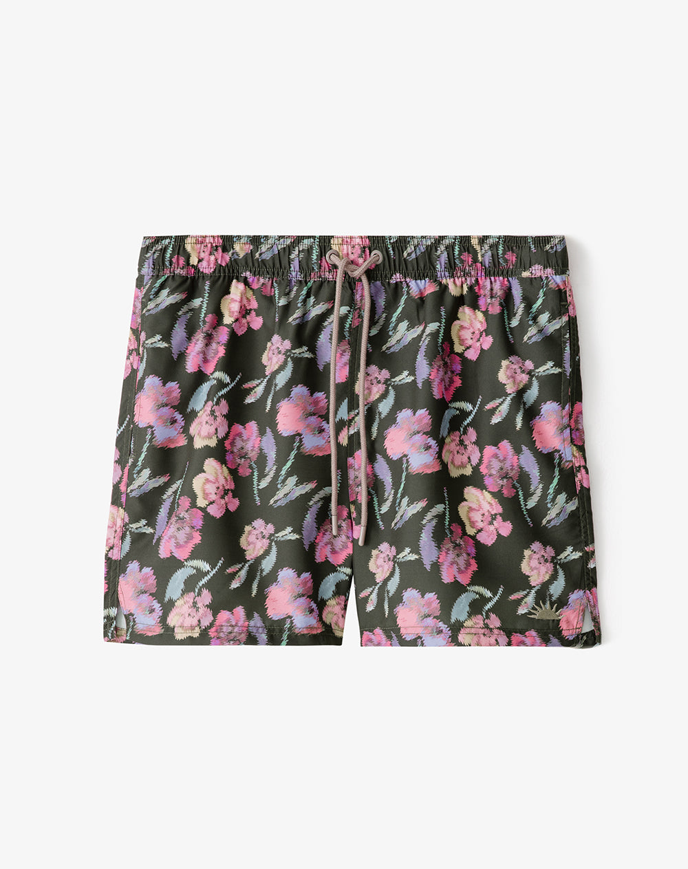 Short pantaloneta verde estampado