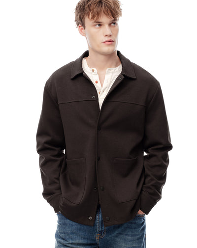Chaqueta overshirt chocolate hombre