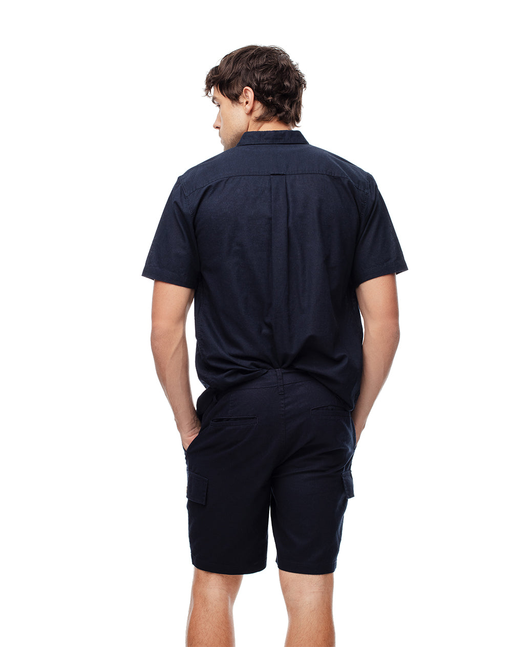 Bermuda regular fit azul