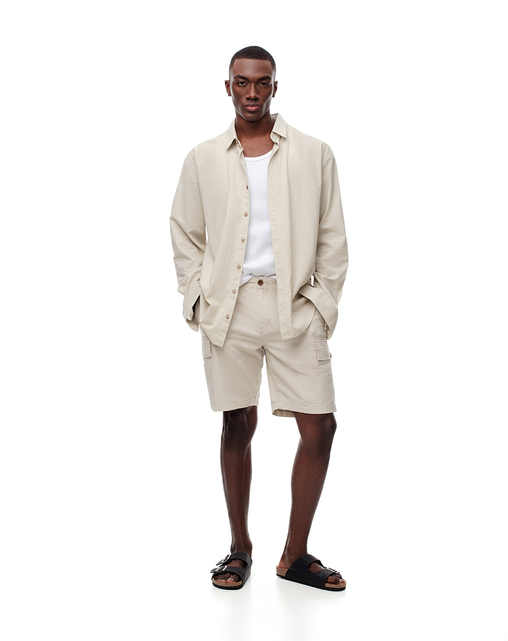Bermuda regular fit kaki