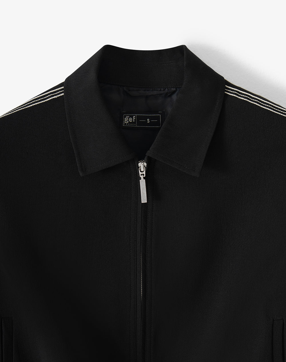 Chaqueta regular negra mujer