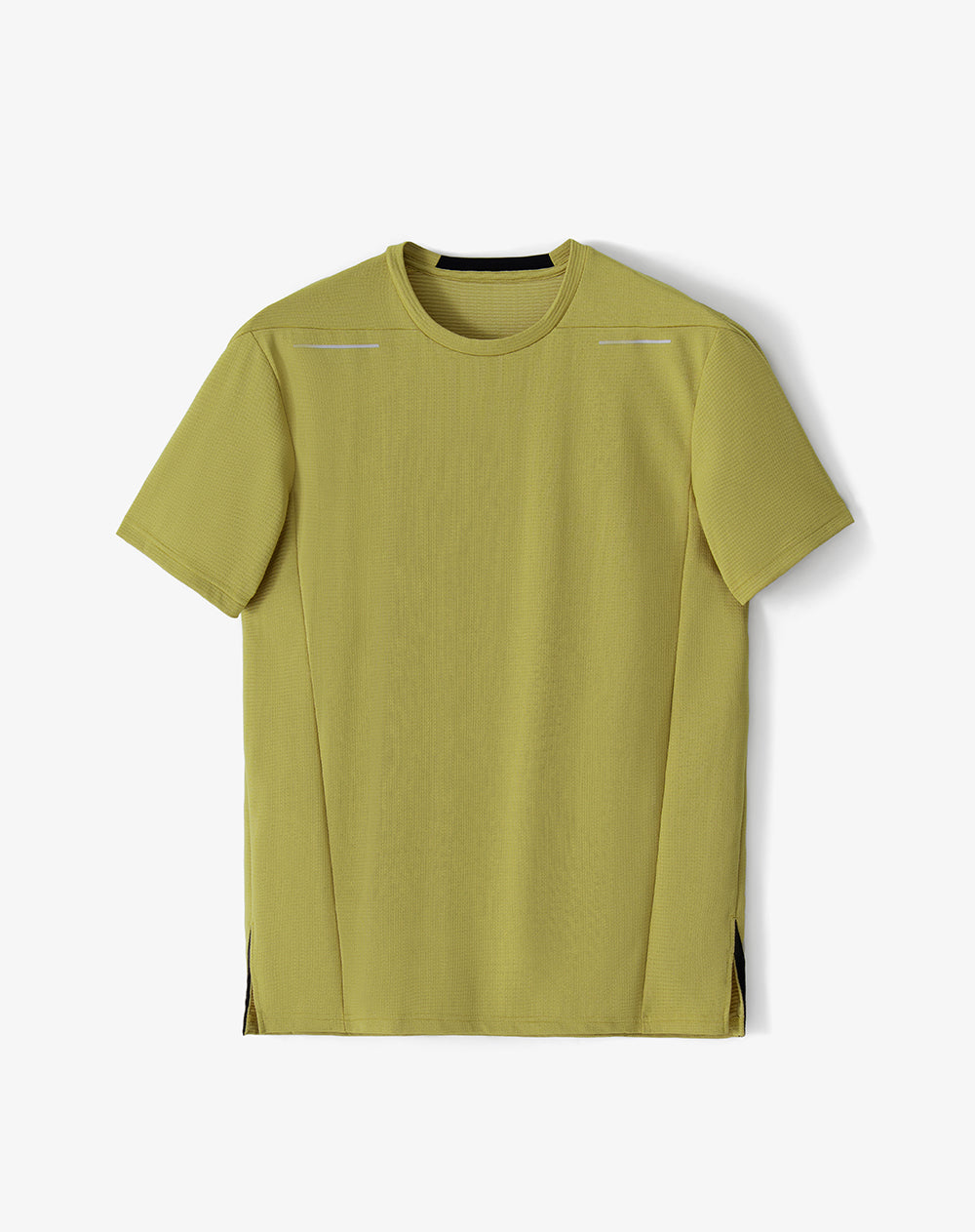 Camiseta deportiva control humedad amarilla hombre