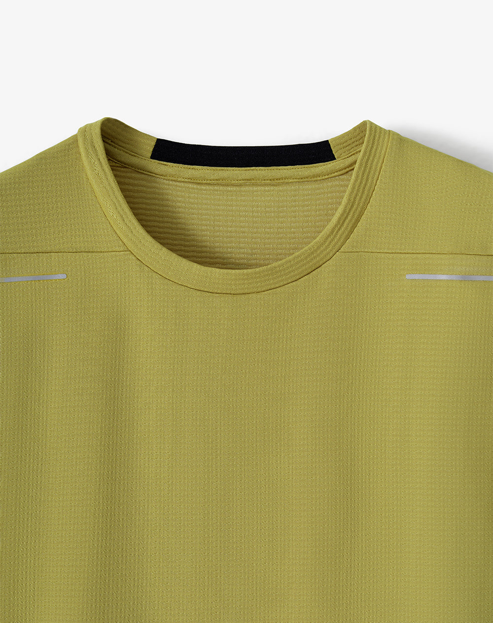 Camiseta deportiva control humedad amarilla hombre