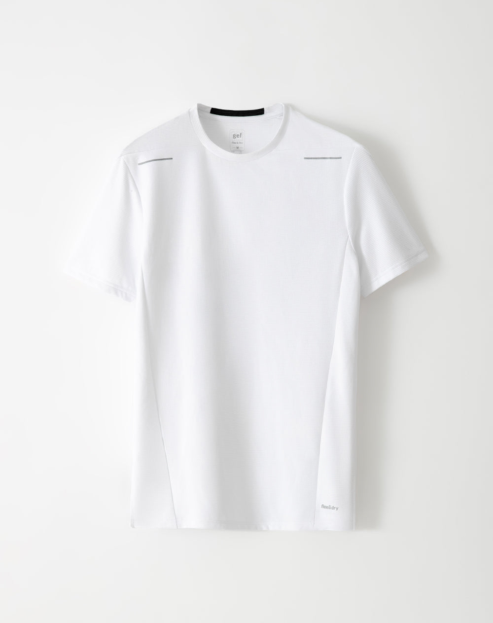 Camiseta slim fit manga corta blanca