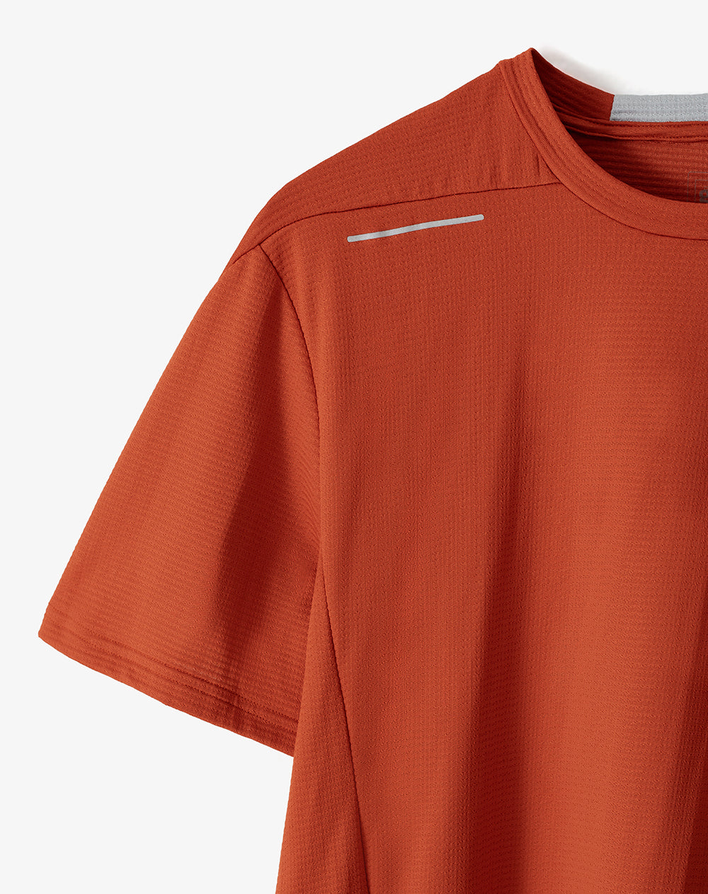 Camiseta deportiva control humedad naranja hombre
