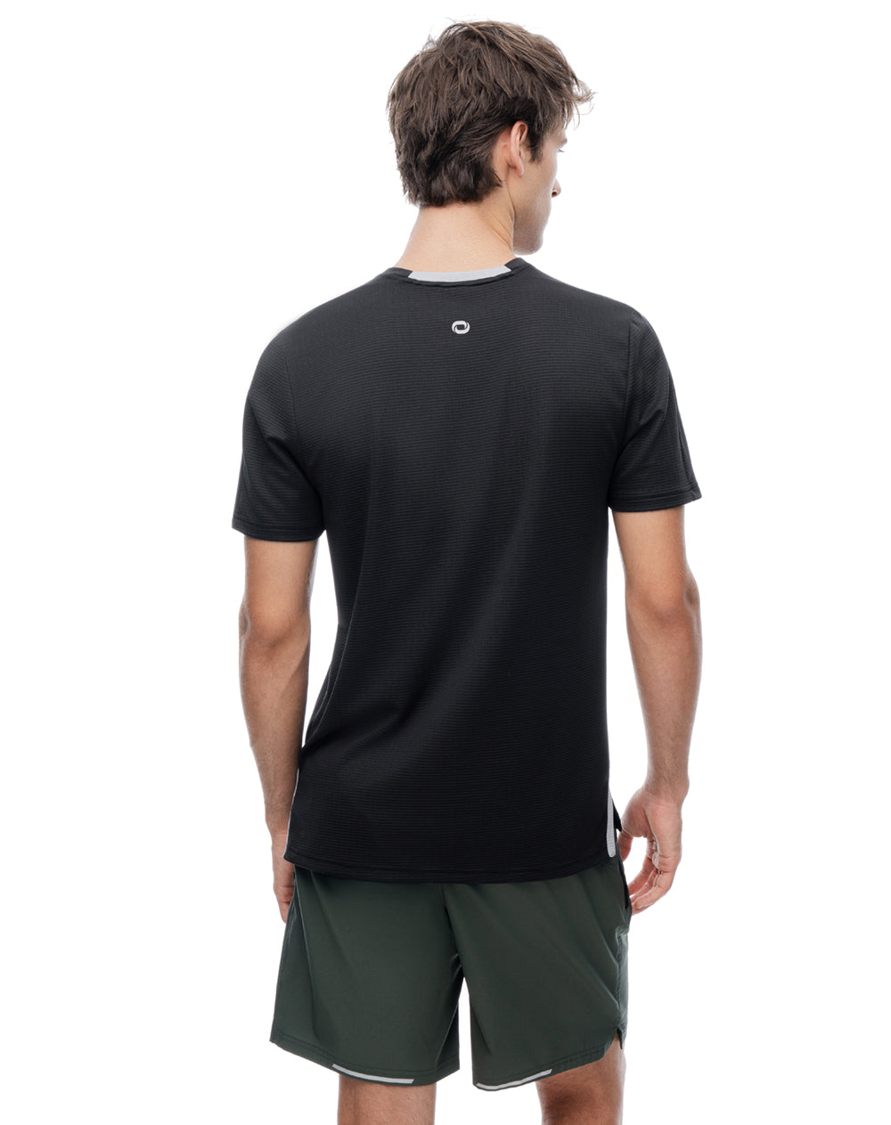 Camiseta deportiva control humedad negra hombre