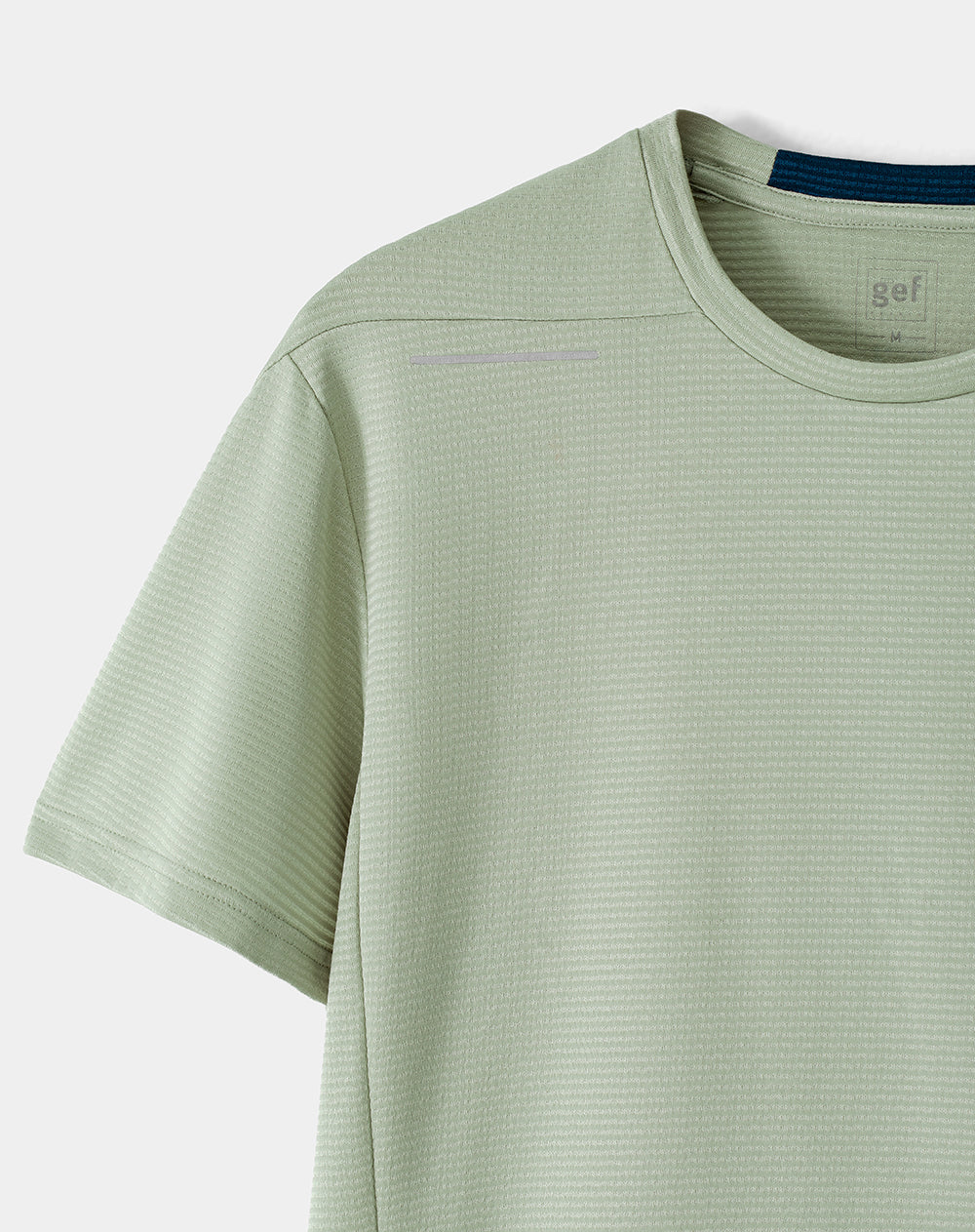 Camiseta deportiva control humedad verde hombre