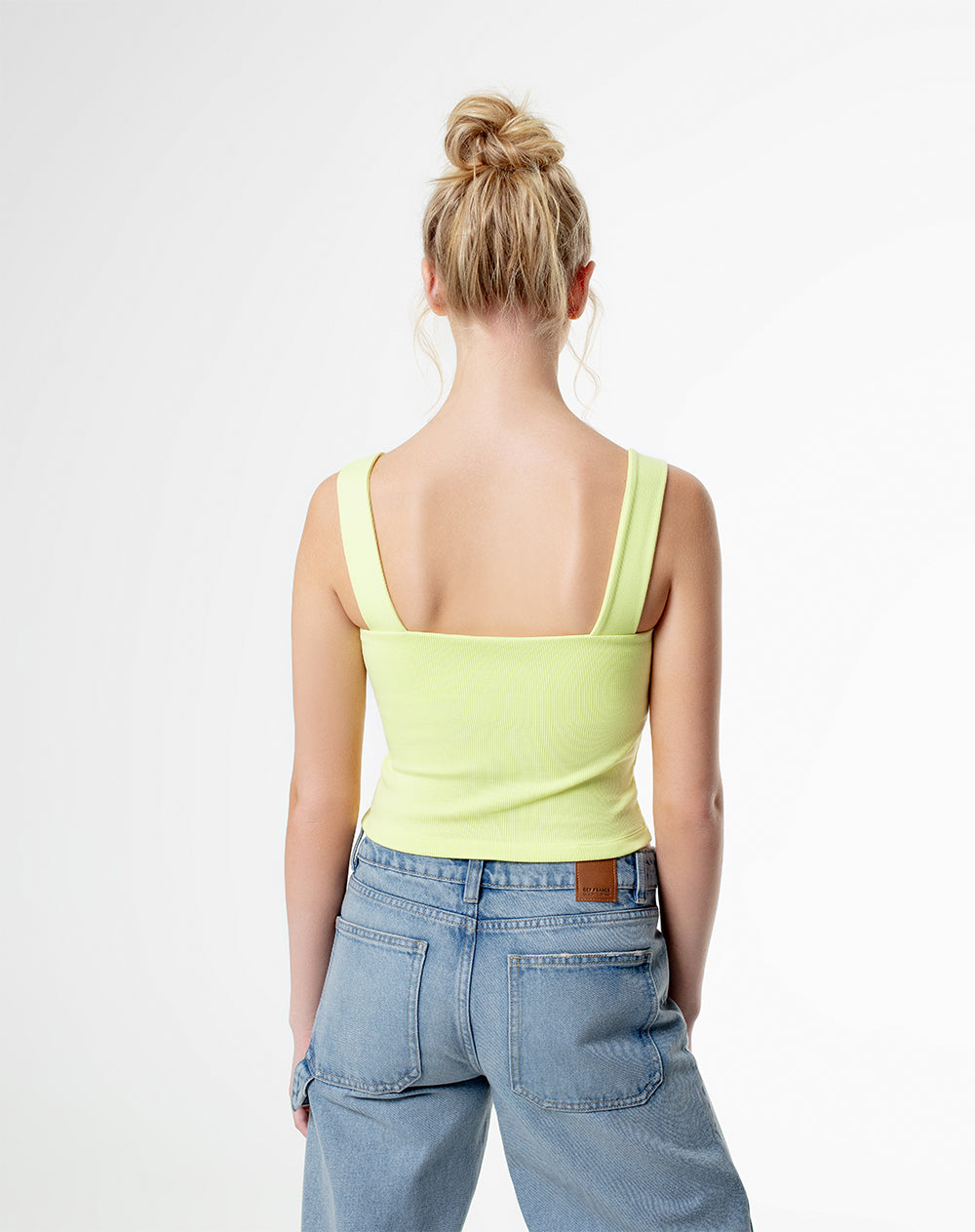 Camiseta slim fit verde