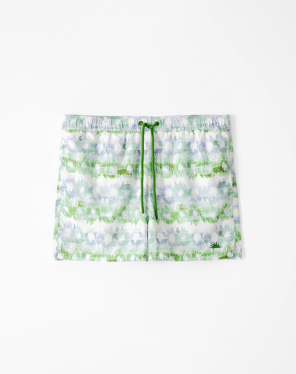 Bermuda blanca estampada