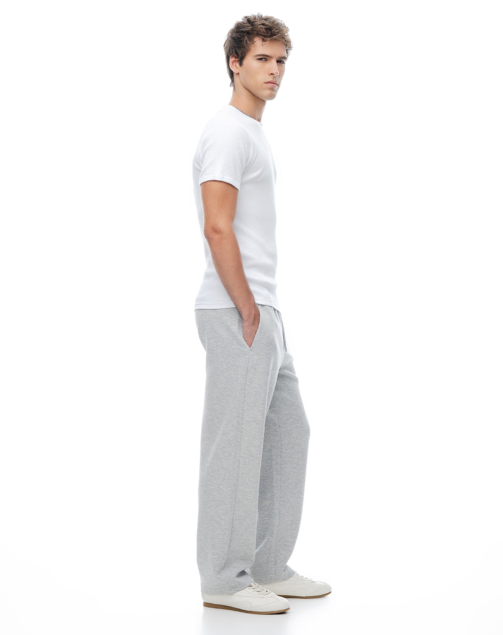 Bermuda relaxed gris ada hombre