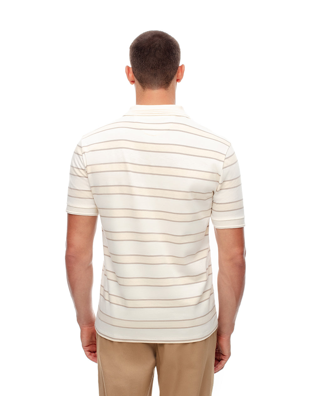 Polo regular fit amarillo rayas