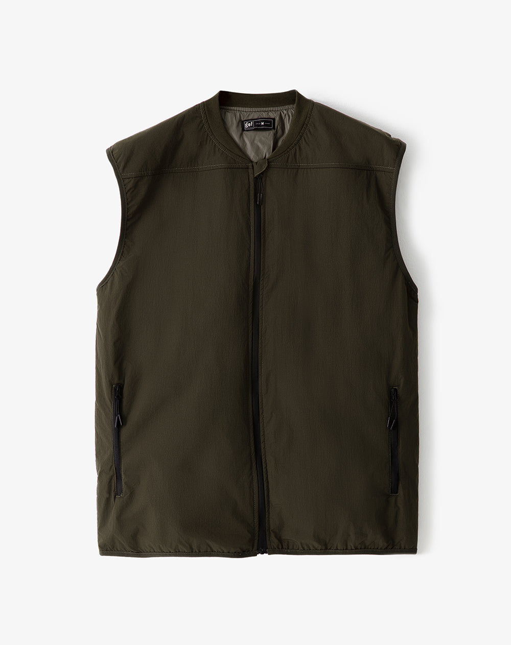 Chaleco regular alcolchado verde hombre