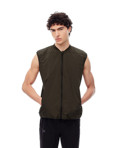 Chaleco regular alcolchado verde hombre