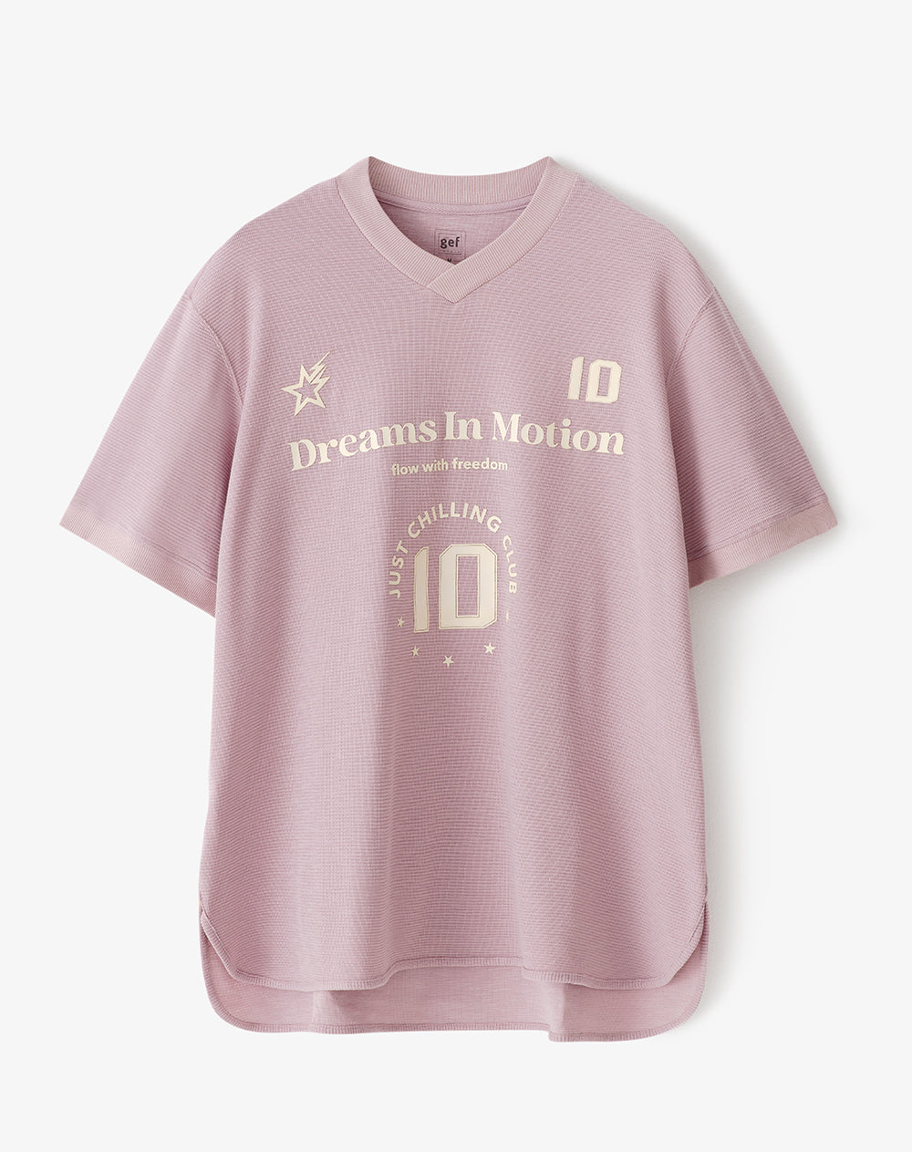 Camiseta regular fit manga corta palo de rosa