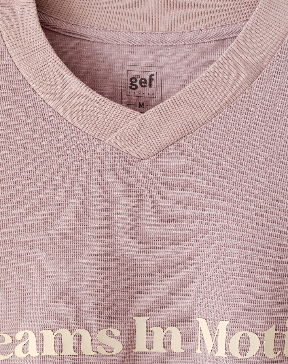 Camiseta regular fit manga corta palo de rosa